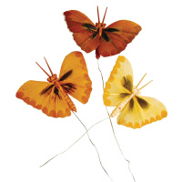 Набор декоративных элементов "бабочки" Rayher 8518305 (1 блистер х 6 шт)